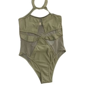 Yira Mesh Cutout One-Piece Swimsuit Size Large
